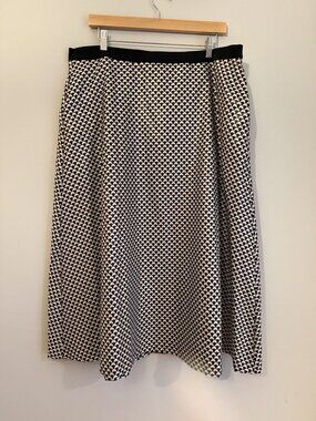 NWT Marina Rinaldi Metallic Geometric Print Midi Skirt Size US 18 [jb]